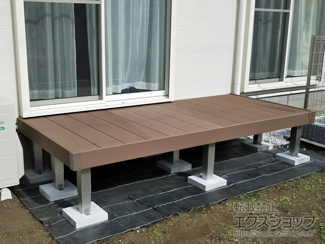 神奈川県横浜市ののウッドデッキ マージウッドデッキ 施工例