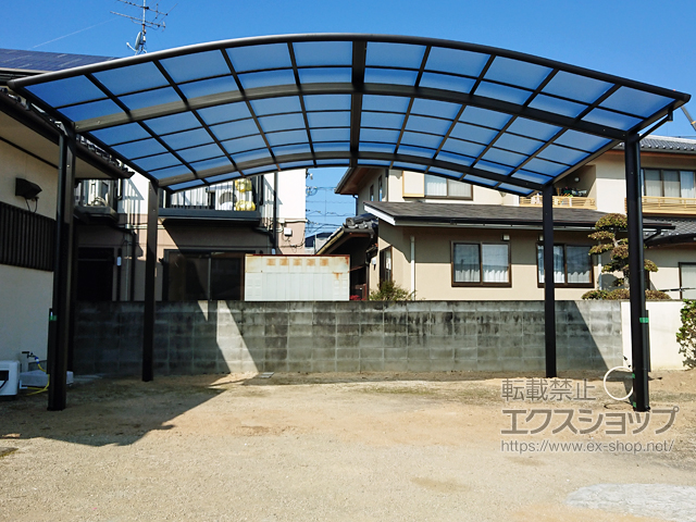 岡山県岡山市ののカーポート レイナツインポートグラン　積雪〜20cm対応 施工例