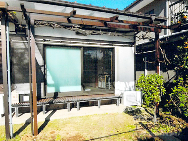 神奈川県横須賀市ののテラス屋根 サザンテラス (パーゴラ仕様) テラスタイプ 単体 積雪〜20cm対応 施工例