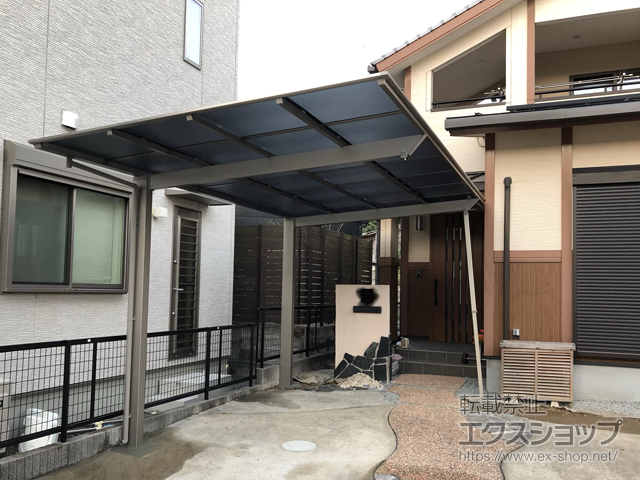 長崎県佐世保市ののカーポート ネスカF 積雪〜20cm対応 台風補償付 施工例