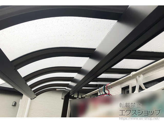 埼玉県川口市ののバルコニー・ベランダ屋根 プレシオステラス R型 1500 屋根タイプ 単体 積雪〜50cm対応 施工例