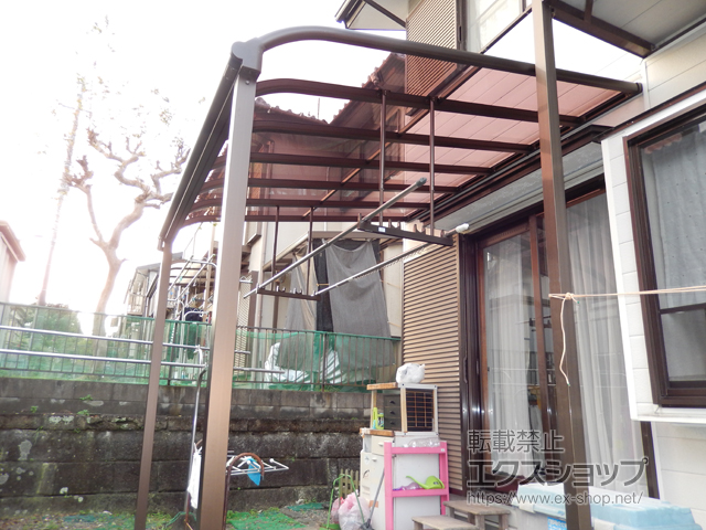 千葉県木更津市ののテラス屋根 ヴェクターテラス R型 テラスタイプ 単体 積雪〜20cm対応 施工例