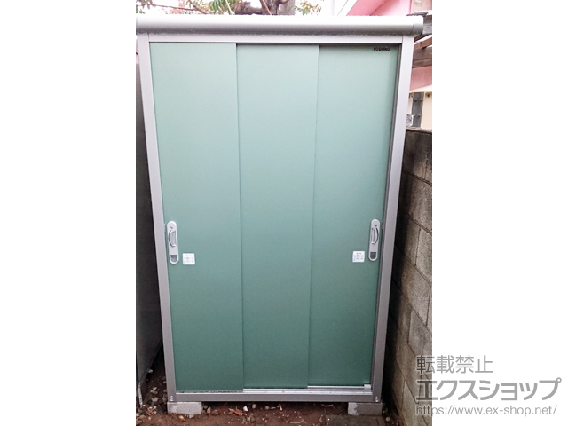 千葉県市川市のの物置・屋外倉庫 エスモ 一般型 1200×650×1959 ESE-1206A-EG 施工例