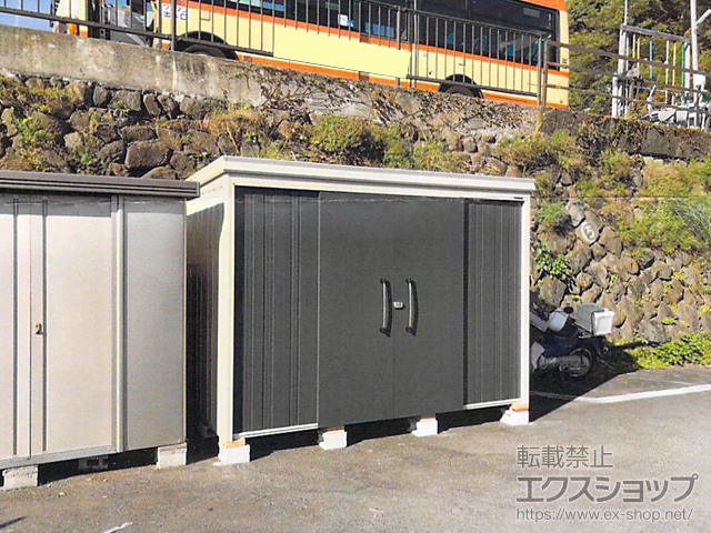 静岡県熱海市のの物置・屋外倉庫 ガーデンハウス DM-Z2915 一般型 2923×1523×2120 施工例