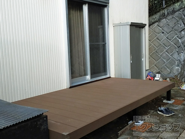 神奈川県鎌倉市ののウッドデッキ マージウッドデッキ 施工例