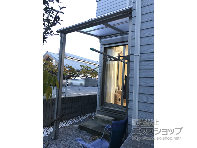 千葉県市川市ののテラス屋根 ヴェクターテラス R型 テラスタイプ 単体 積雪〜20cm対応 ※片入隅納まり 施工例