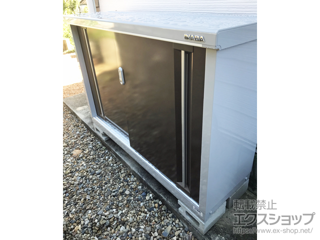 愛知県春日井市のの物置・屋外倉庫 シンプリー 一般型 1320×415×903 MJX-134A-TB 施工例