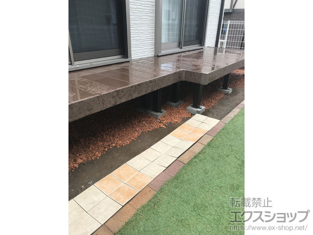 静岡県田方郡函南町ののウッドデッキ リウッドデッキ 200 ※L字 施工例