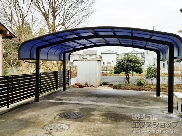 千葉県千葉市ののカーポート レイナキャップツインポートグラン 積雪〜20cm対応 施工例