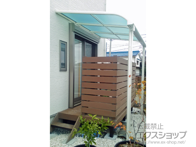 埼玉県南埼玉郡宮代町ののテラス屋根 ヴェクターテラス R型 テラスタイプ 単体 積雪〜20cm対応 施工例