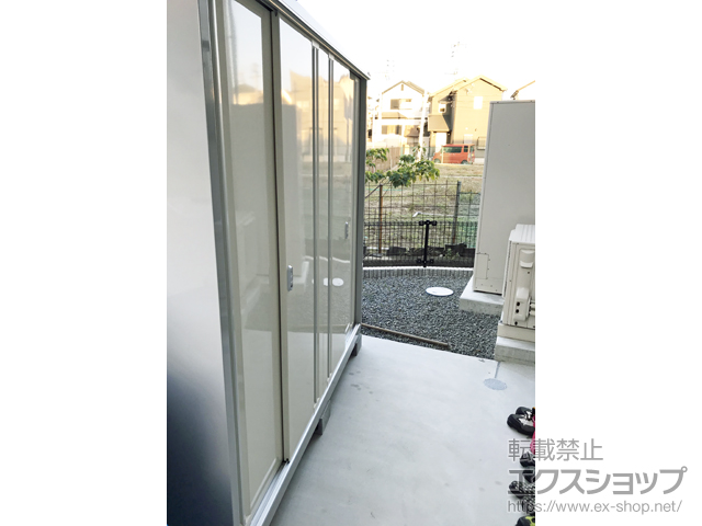 和歌山県和歌山市のの物置・屋外倉庫 シンプリー 一般型 2160×905×1903（MJX-219E-P） MJX-219E-P-FW 施工例