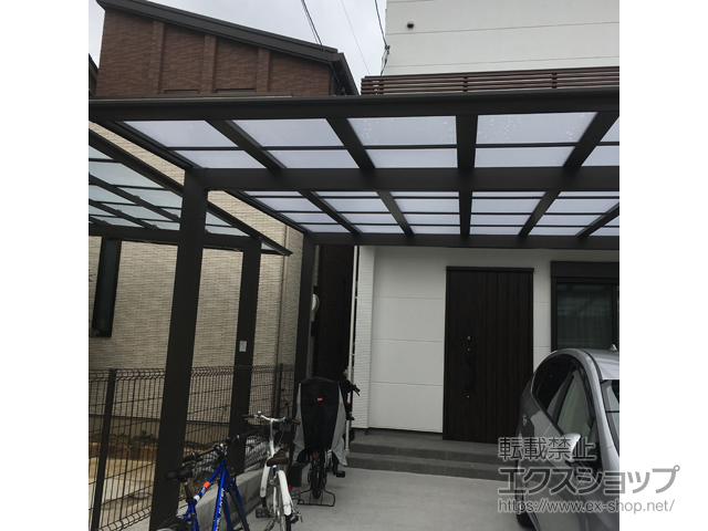 大阪府大阪市ののカーポート ソリッドポート ワイド 積雪〜20cm対応 施工例