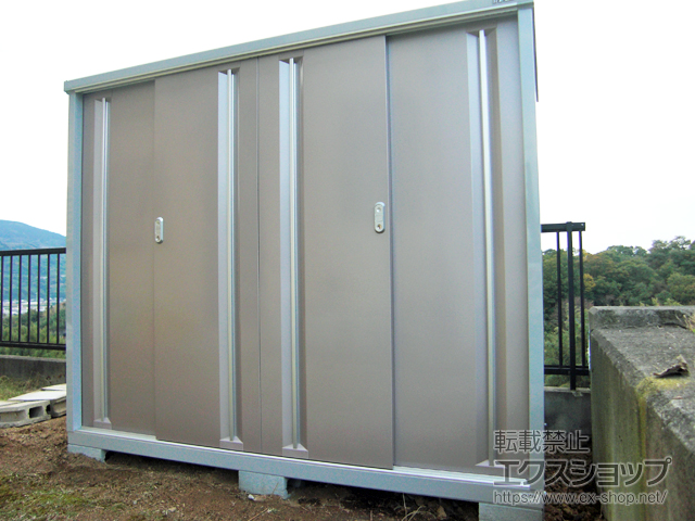 和歌山県伊都郡かつらぎ町のの物置・屋外倉庫 シンプリー 一般型 1940×905×1603（MJX-199D-P） MJX-199D-P-AR 施工例