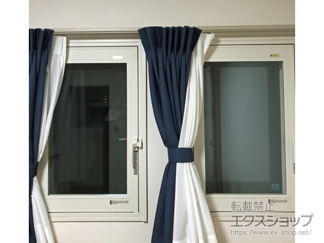 兵庫県神戸市のの二重窓（内窓） インプラス ダストバリア仕様 開き窓 外観右吊元 施工例