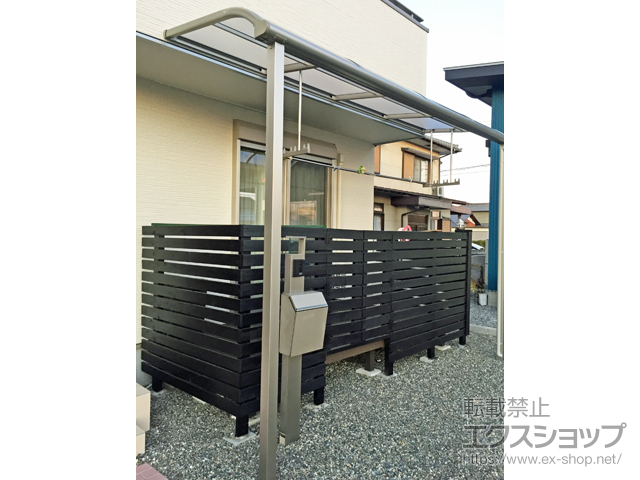 岐阜県本巣市ののテラス屋根 ヴェクターテラス R型 テラスタイプ 単体 積雪〜20cm対応 施工例