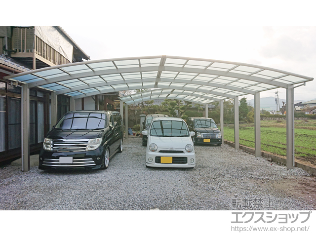 滋賀県犬上郡甲良町ののカーポート レイナツインポートグラン　積雪〜20cm対応 施工例