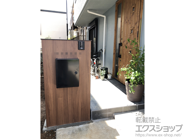 埼玉県蓮田市のの機能門柱・ポスト ウォールスクリーン ファンクション門袖 #06 施工例