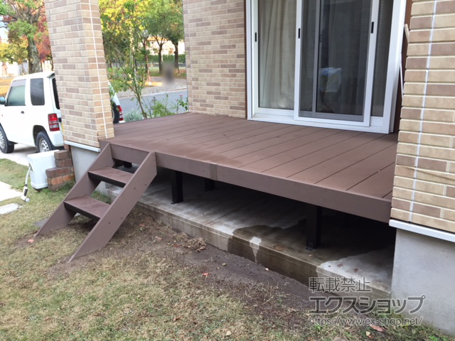 佐賀県鳥栖市ののウッドデッキ リウッドデッキ 200 施工例