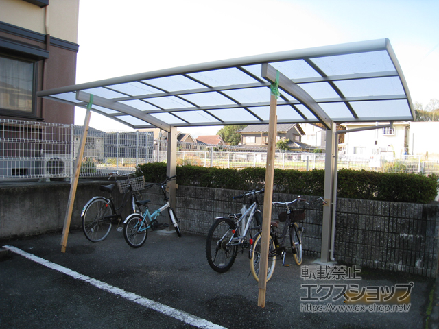 奈良県北葛城郡広陵町ののサイクルポート・駐輪場 レイナポートグランミニ 積雪〜20cm対応 施工例
