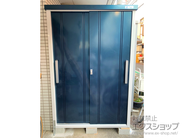 東京都荒川区のの物置・屋外倉庫 クール COOL-1350 一般型 1300×500×1937 COOL-1350-OM 施工例
