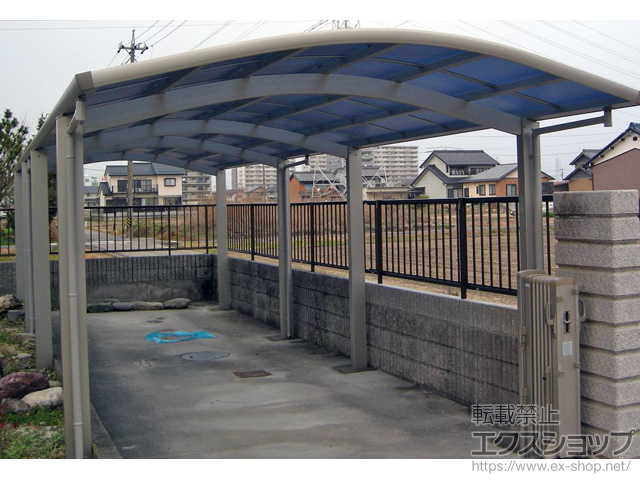 愛知県稲沢市ののカーポート レイナワンポートグラン 縦連棟　積雪〜20cm対応 施工例