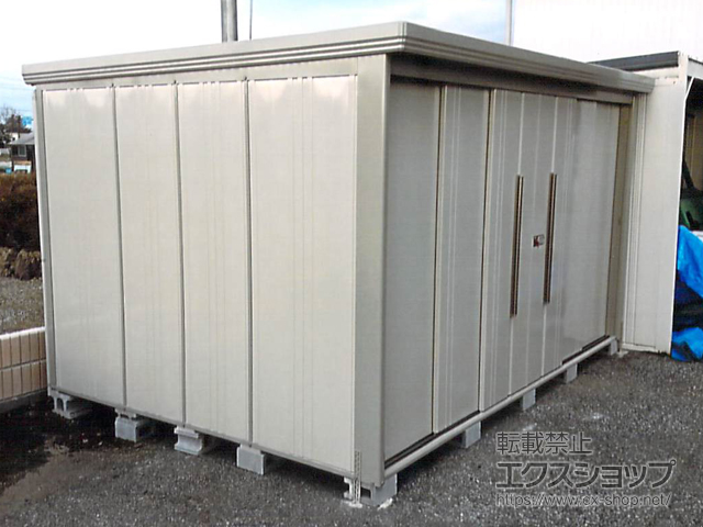 滋賀県彦根市のの物置・屋外倉庫 Mr.ストックマンダンディ 一般型 3600×2622×2110（ND-3626） ND-3626-W 施工例