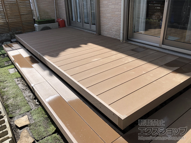 神奈川県横浜市ののウッドデッキ リウッドデッキ 200 施工例