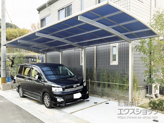 福岡県那珂川市ののカーポート レイナポートグラン 縦連棟　積雪〜20cm対応 施工例