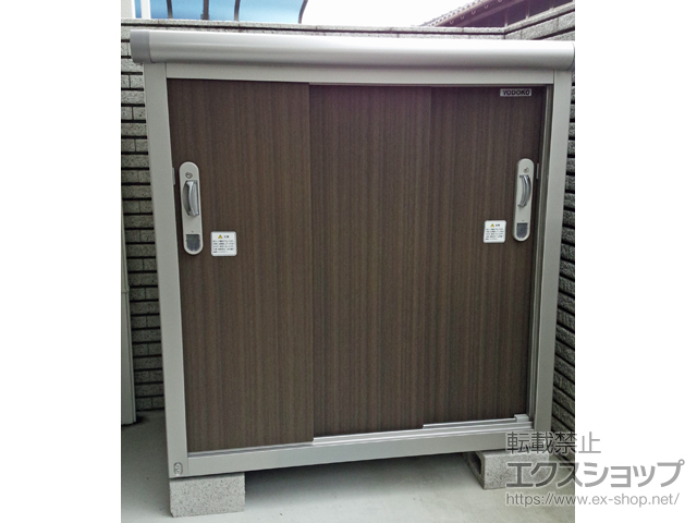 三重県鈴鹿市のの物置・屋外倉庫 エスモ 一般型 1050×650×1101（ESE-1006Y） ESE-1006Y-DW 施工例