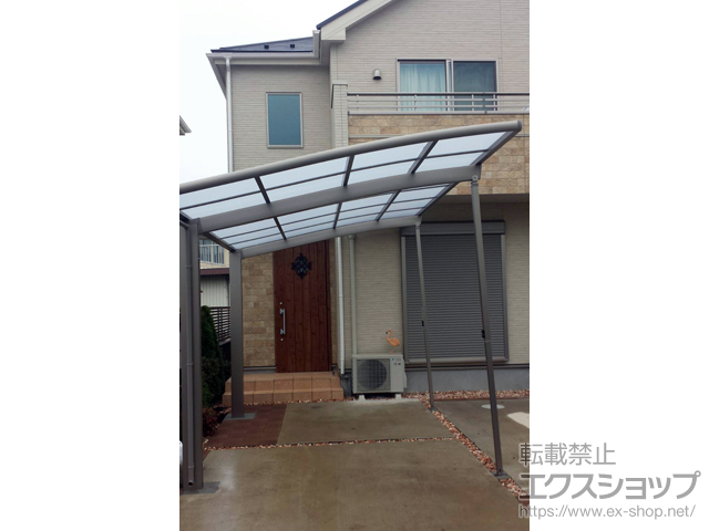 東京都東久留米市ののカーポート ネスカR (ラウンドスタイル) 積雪〜20cm対応 施工例