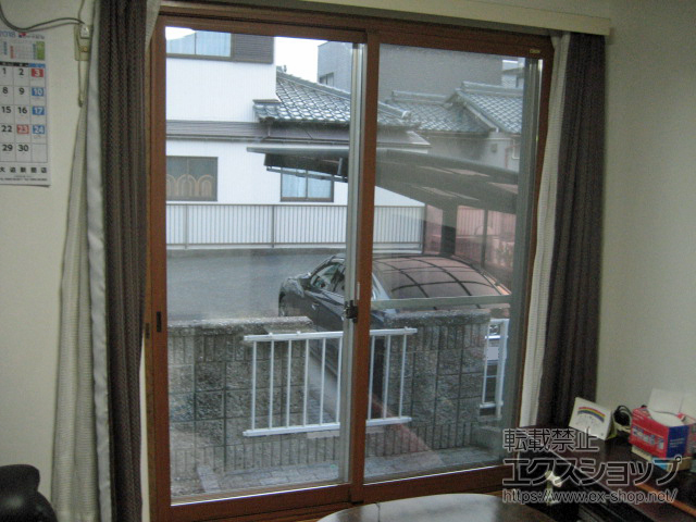 岐阜県大垣市のの二重窓（内窓） インプラス ダストバリア仕様 引違い窓 2枚建 施工例