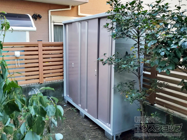 神奈川県小田原市のの物置・屋外倉庫 シンプリー 一般型 1940×615×1903 MJX-196E-P-AR 施工例