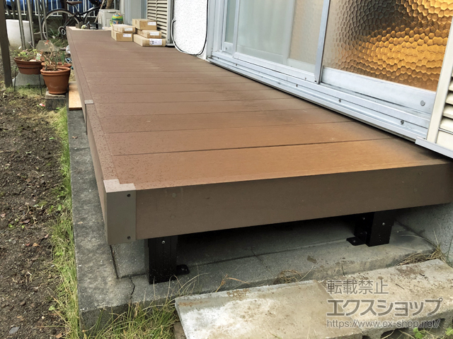 熊本県八代市ののウッドデッキ リウッドデッキ 200 施工例