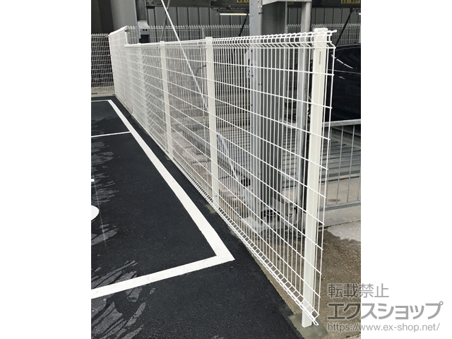 大阪府大阪市ののフェンス・柵 ハイグリッドフェンスN8型 フリーポールタイプ 施工例