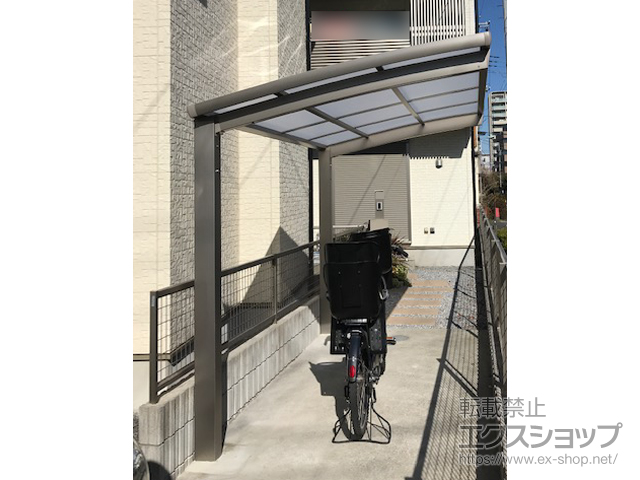 埼玉県さいたま市ののサイクルポート・駐輪場 ネスカRミニ (ラウンドスタイル) 積雪〜20cm対応 施工例