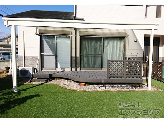 宮崎県西都市ののテラス屋根 ヴェクターテラス F型 テラスタイプ 単体 積雪〜20cm対応 施工例