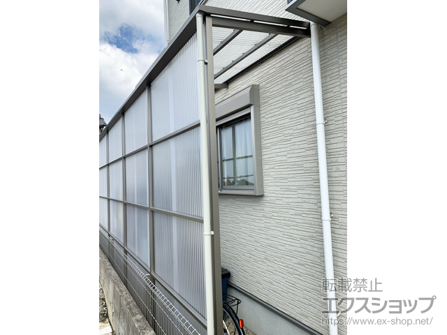 兵庫県加古川市ののストックヤード オイトック 波板囲い 基本タイプ 連棟 積雪〜20ｃｍ対応 施工例