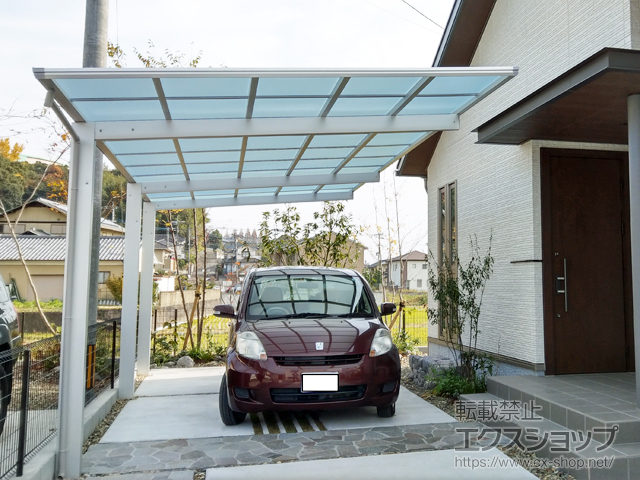 大分県大分市ののカーポート エフルージュグラン 延長　積雪〜20cm対応 施工例