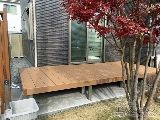 栃木県佐野市ののウッドデッキ リウッドデッキ 200 施工例