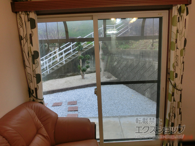 福岡県北九州市のの二重窓（内窓） インプラス ダストバリア仕様 引違い窓 2枚建 施工例