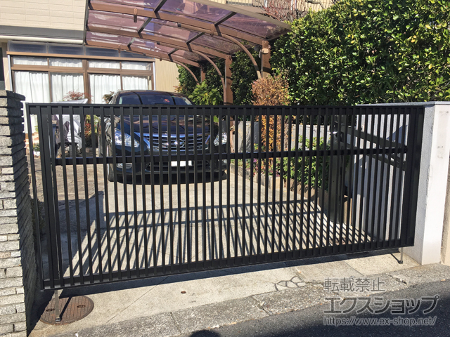 愛知県瀬戸市ののカーゲート オーバードアS2型 電動式 施工例