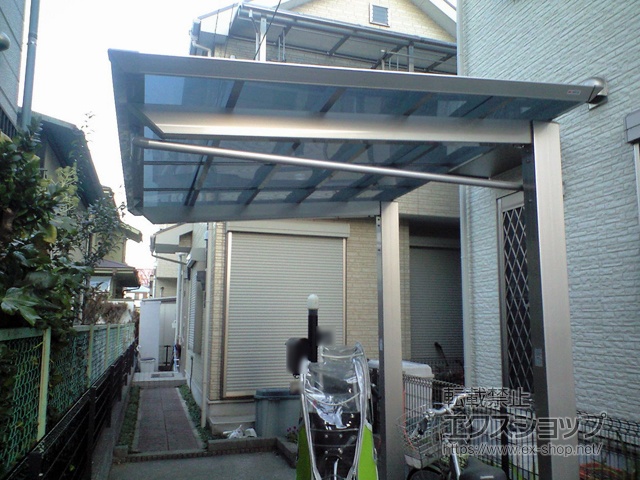 埼玉県さいたま市ののサイクルポート・駐輪場 スマートポートミニHG 片型支持タイプ 積雪〜50cm対応 施工例