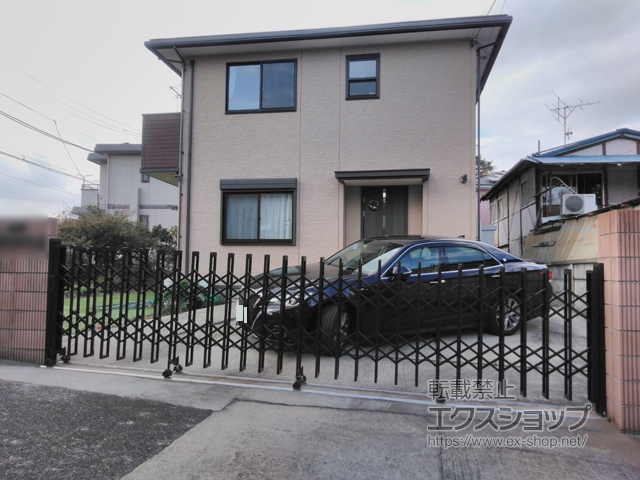 神奈川県横浜市ののカーゲート カムフィS 傾斜地対応 片開きタイプ 54S 補修 施工例