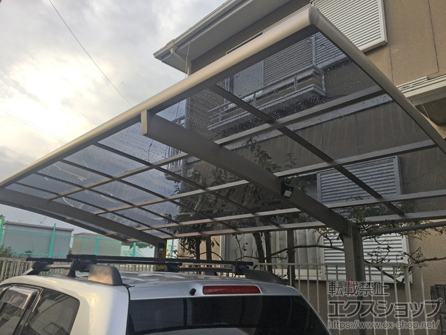 大阪府阪南市ののカーポート ネスカR (ラウンドスタイル) 積雪〜20cm対応 施工例