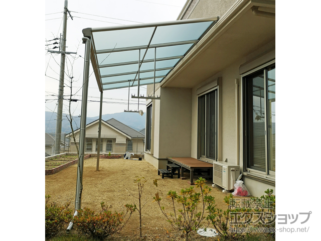 奈良県生駒郡平群町ののテラス屋根 ヴェクターテラス F型 テラスタイプ 単体 積雪〜20cm対応 施工例