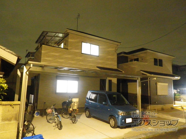 奈良県奈良市ののカーポート エフルージュ ツイン 積雪〜20cm対応 施工例