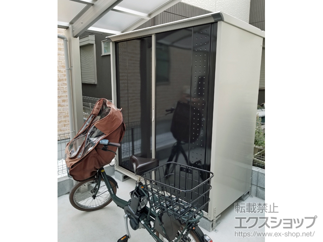 千葉県市川市のの物置・屋外倉庫 グランプレステージジャンプ 1695×900×1900 GP-179A-T-(色：CK) 施工例