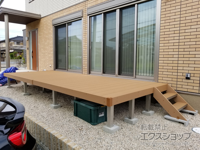 佐賀県武雄市ののウッドデッキ リウッドデッキ 200 施工例
