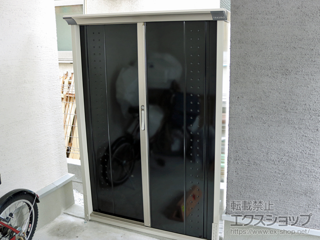 東京都大田区のの物置・屋外倉庫 グランプレステージジャンプ 1120×530×1600 GP-115B-T-CK 施工例