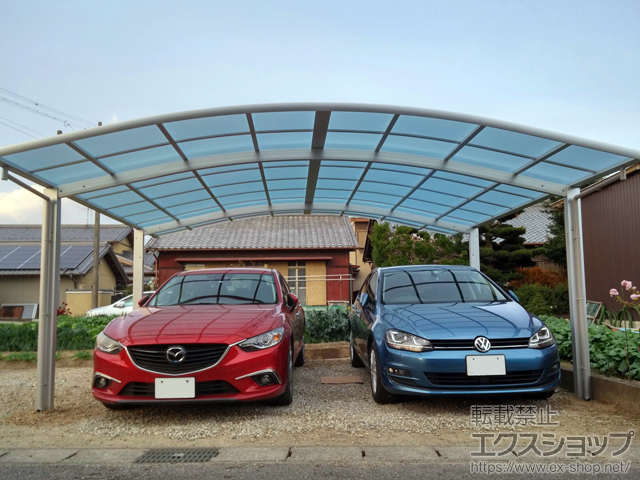 愛知県江南市ののカーポート レイナツインポートグラン　積雪〜20cm対応 施工例